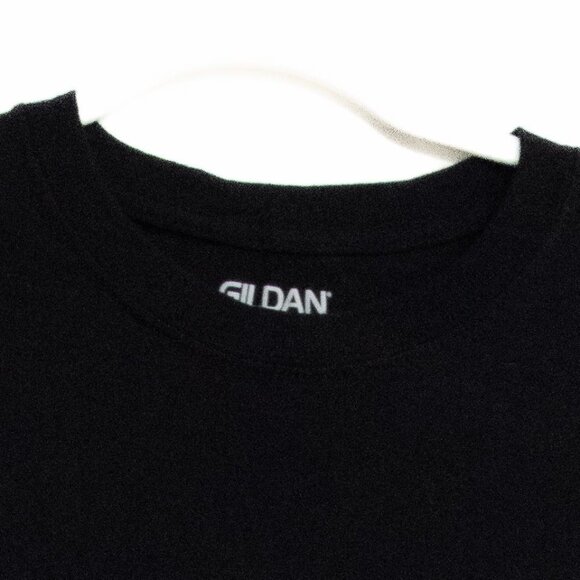 Gildan Black Short Sleeve Crew Neck T-Shirt Unisex Size 2XL - Picture 2 of 8